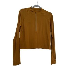 Lululemon Swiftly Tech Half Zip 2.0 Women's Cool Spiced Bronze Size 12 Long SLV